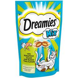 Dreamies cat treat salmon & heavenly tuna 60g scrumptious