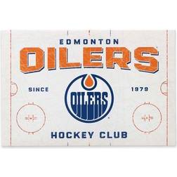 Open Road Brands Edmonton Oilers 15.2'' x 22.8'' Rink Canvas