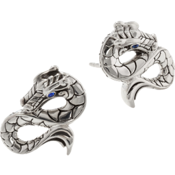 John Hardy Legends Naga Stud Earring - Silver/Sapphire