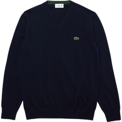 Lacoste Men's V-neck Sweater - Navy Blue