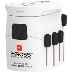 Skross World Adapter PRO USB AC Reiseadapter 1302523