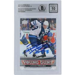 Upper Deck Jacob Trouba Winnipeg Jets Autographed 2013-14 Series Young Guns #237 Fanatics Witnessed Authenticated Rookie Card