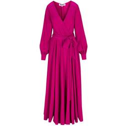 MEGHAN LA Lilypad Maxi Dress - Cranberry