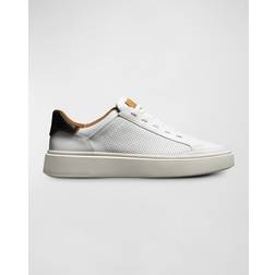 Allen Edmonds Men's Oliver Perforated Leather Low-Top Sneakers White 13D