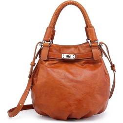 Old Trend Pumpkin Bucket Bag - Chestnut