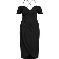 City Chic Entwine Maxi Dress Plus Size - Black