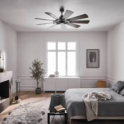 Kichler Gentry 65 Inch Fan Weathered Zinc