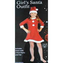 PMS Christmas Girls Felt Santa Dress Hat Piece 052-757