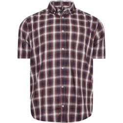 Big & Tall Short Sleeve Check Shirt - Red