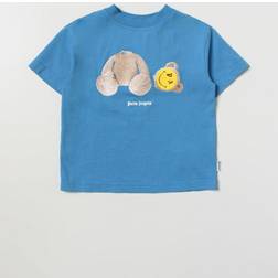 Palm Angels Kid's T-shirt - Gnawed Blue