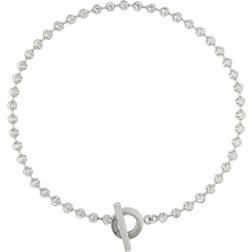 Gucci Boule Stripe Beaded Choker Necklace - Silver