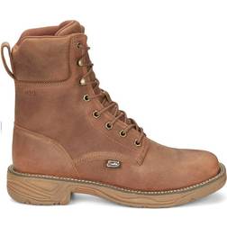 Justin Men's Rush in. Waterproof Square Toe Lace-Up Work Boot