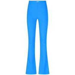 Off-White Blue Sleek Split Leggings Blue IT