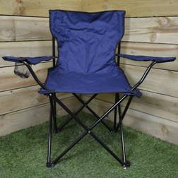 Blackspur Redwood BB-FC102 Canvas Chair with Arms Blue