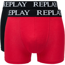 Replay Basic Boxer Briefs 2-pack - Red/Black