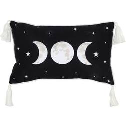 Jones Something Different Rectangular Triple Moon Cushion Complete Decoration Pillows Black