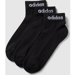 Adidas Performance Linear Ankle Socks Cushioned Pairs Black/White, Black/White, S, Men