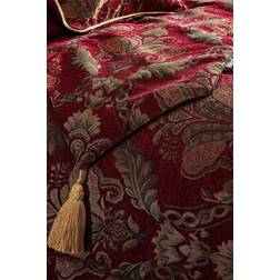 Paoletti Shiraz Traditional Damask Blankets Red