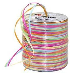 PRÄSENT Geschenkband Raffia matt pink/orange/grün/blau/natur 3,0 mm x 50,0 m