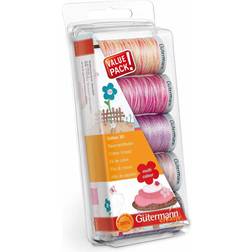 Gutermann Thread Set: Machine Emb. Cotton 30-Pink/Purple