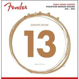 Fender Dura-Tone Coated Phosphor Bronze Acoustic Guitar Strings, 860M .013-.056