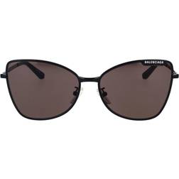 Balenciaga Kering Plate Butterfly Sunglasses, 60mm