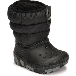 Crocs kids Toddler Classic Neo Puff Boot Boots Black 25