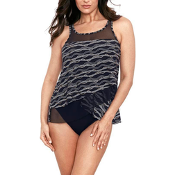 Miraclesuit Linked In Mirage Top - Black/Multi