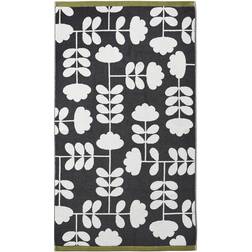 Orla Kiely Cut Stem Bath Towel Black