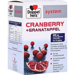 Doppelherz cranberry+granatapfel system kapseln 60 Stk.