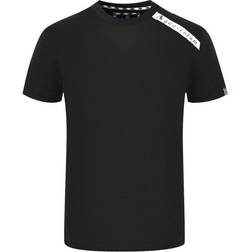 Aquascutum Men's Shoulder Brand Logo T-shirt - Black