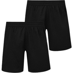 George Boy's School Football Shorts 2-pack - Black