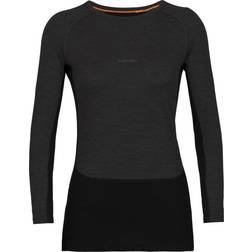 Icebreaker Women's Zoneknit L/S Crewe Merino base layer XL, black