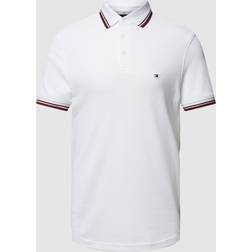 Tommy Hilfiger 1985 Tipped Slim Polo Shirt White