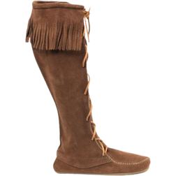 Minnetonka Front Lace Knee - Dusty Brown