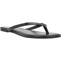 Calvin Klein Women's Solid T-Strap Sandal Black