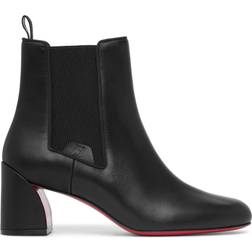 Christian Louboutin Turelastic black leather ankle boots