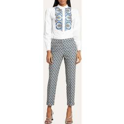 Etro Cotton Shirt With Paisley Embroidery, Woman, White