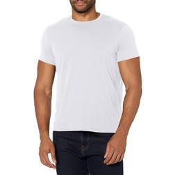 Armani Exchange AX Men's Solid Colored Basic Pima Crew Neck, White