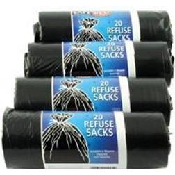 Safewrap Refuse Sack 92 Litre Black Pack of 80 0446