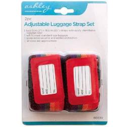 The Home Fusion Company Adjustable Luggage Straps Tag Band Suitcase