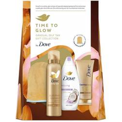 Dove Time To Glow Gradual SelfTan 3pcs Gift Collection Her