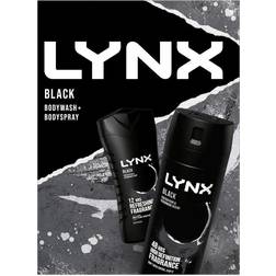Lynx Black Body Wash 225ml & Spray 2Pcs Gift Set
