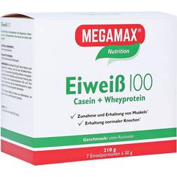 Megamax B.V. EIWEISS 100 Vanille Pulver 7x30 Gramm