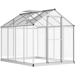 OutSunny Walk-In Greenhouse 8x6ft Aluminum Polycarbonate