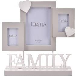 Hestia 3 Aperture FAMILY Heart Photo Frame