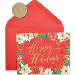 Papyrus 20ct Happy Holidays Glitter Boxed Holiday Greeting Cards