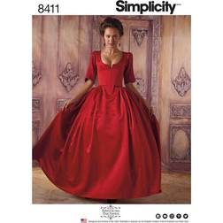 Simplicity Women's Costume Dress Sewing Pattern, 8411