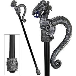 Design Toscano the dragonsthorne collection: rampant rogue dragon walking stick