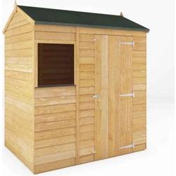 Mercia Garden Products 6 X 4 Ft Overlap Reverse Apex Shed (Building Area )